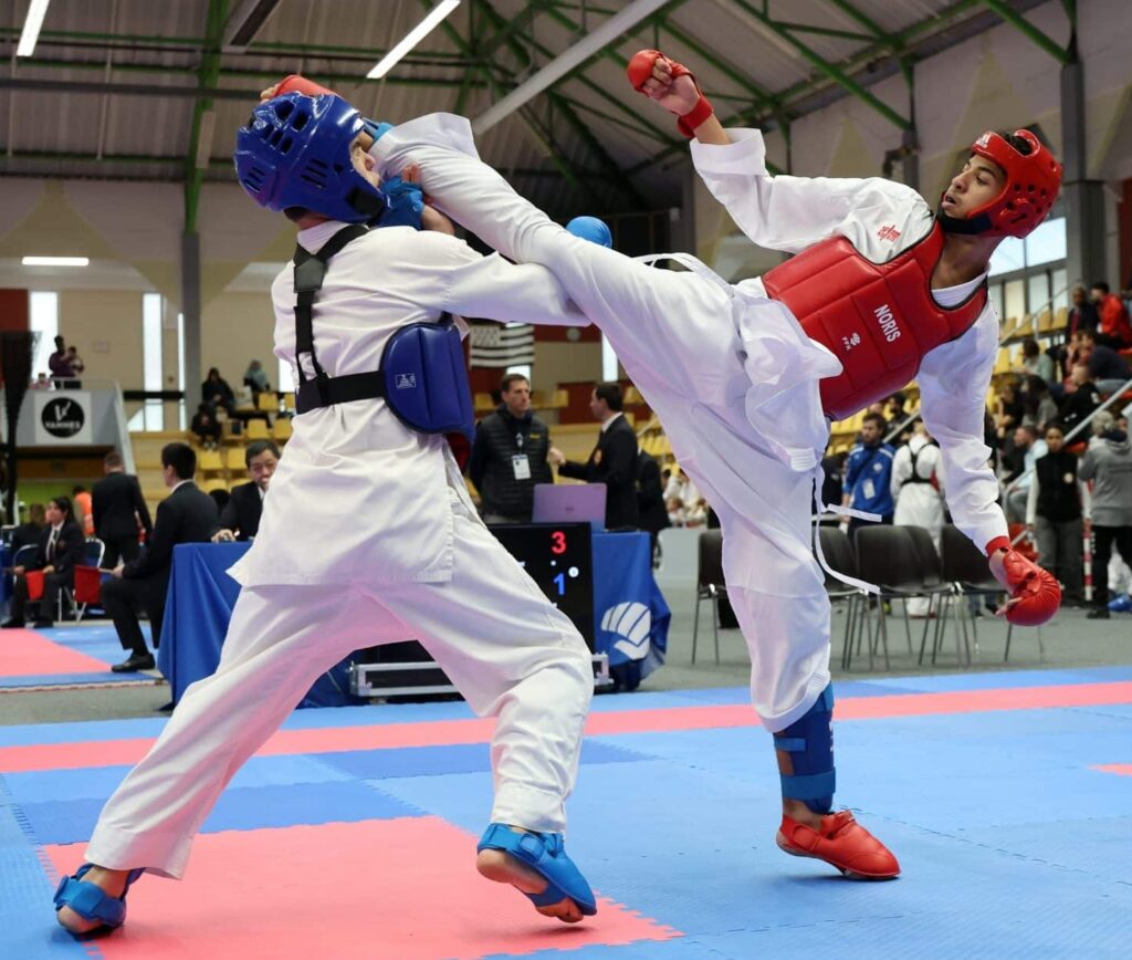 Illustration de la compétition Kumite